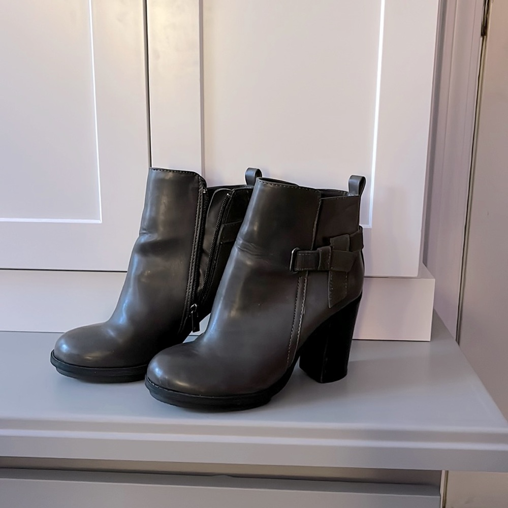 Dark Gray ankle boots from target. Size 7